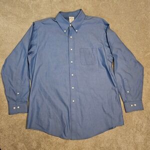 Brooks Brothers Regent 1818 Blue Oxford Button Down Shirt 17-4/5